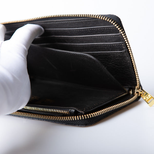 岡山デニム長財布のお札仕切り