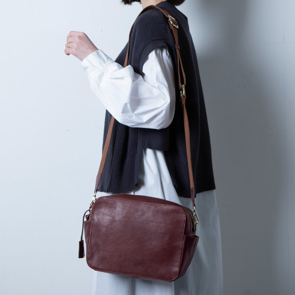 TIDY BOX 整理整頓革バッグ イタリアンレザー Volta