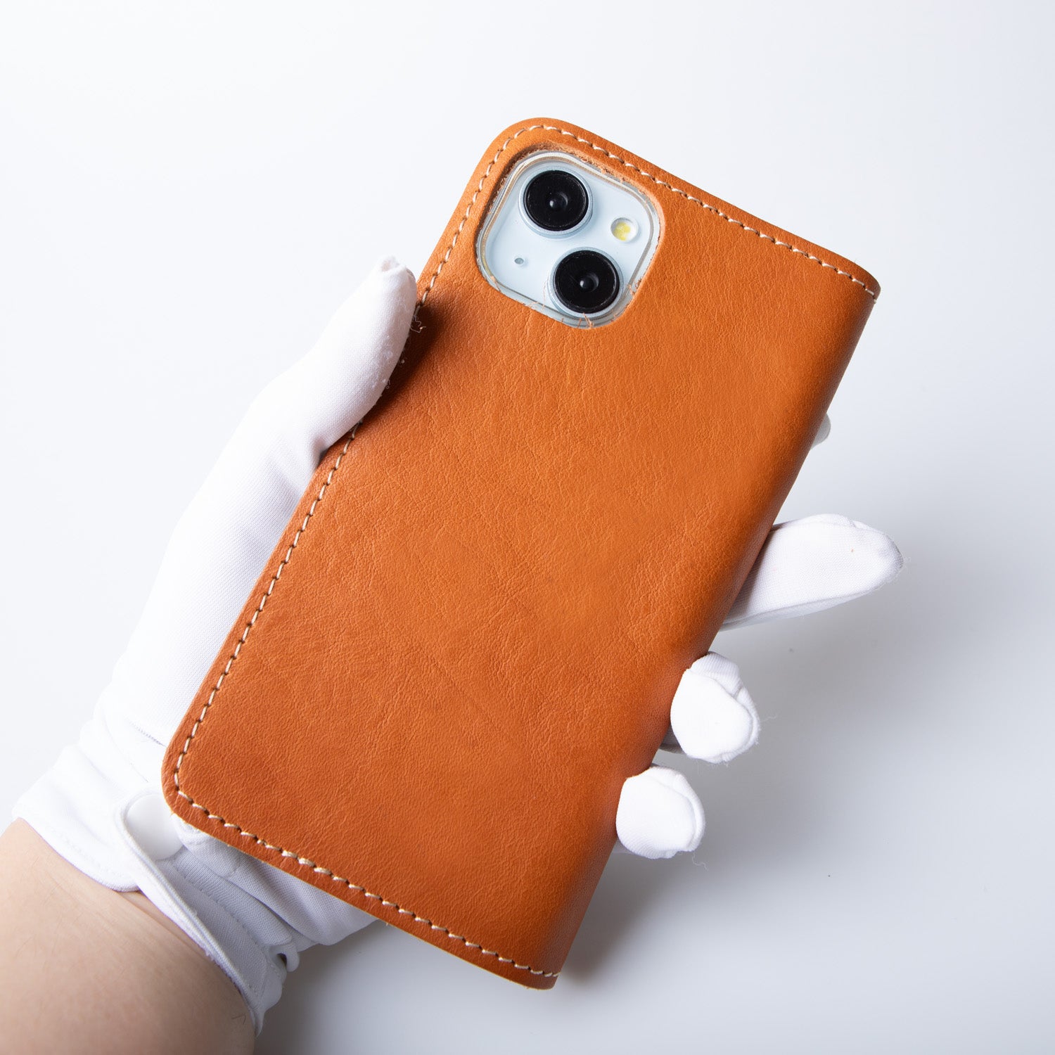栃木レザー製スマホケース裏面