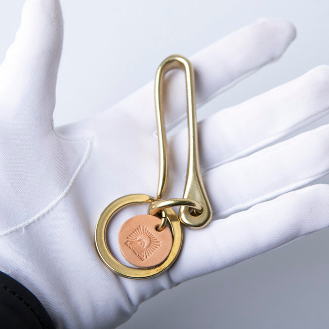 真鍮 キーフック キーホルダー MANO