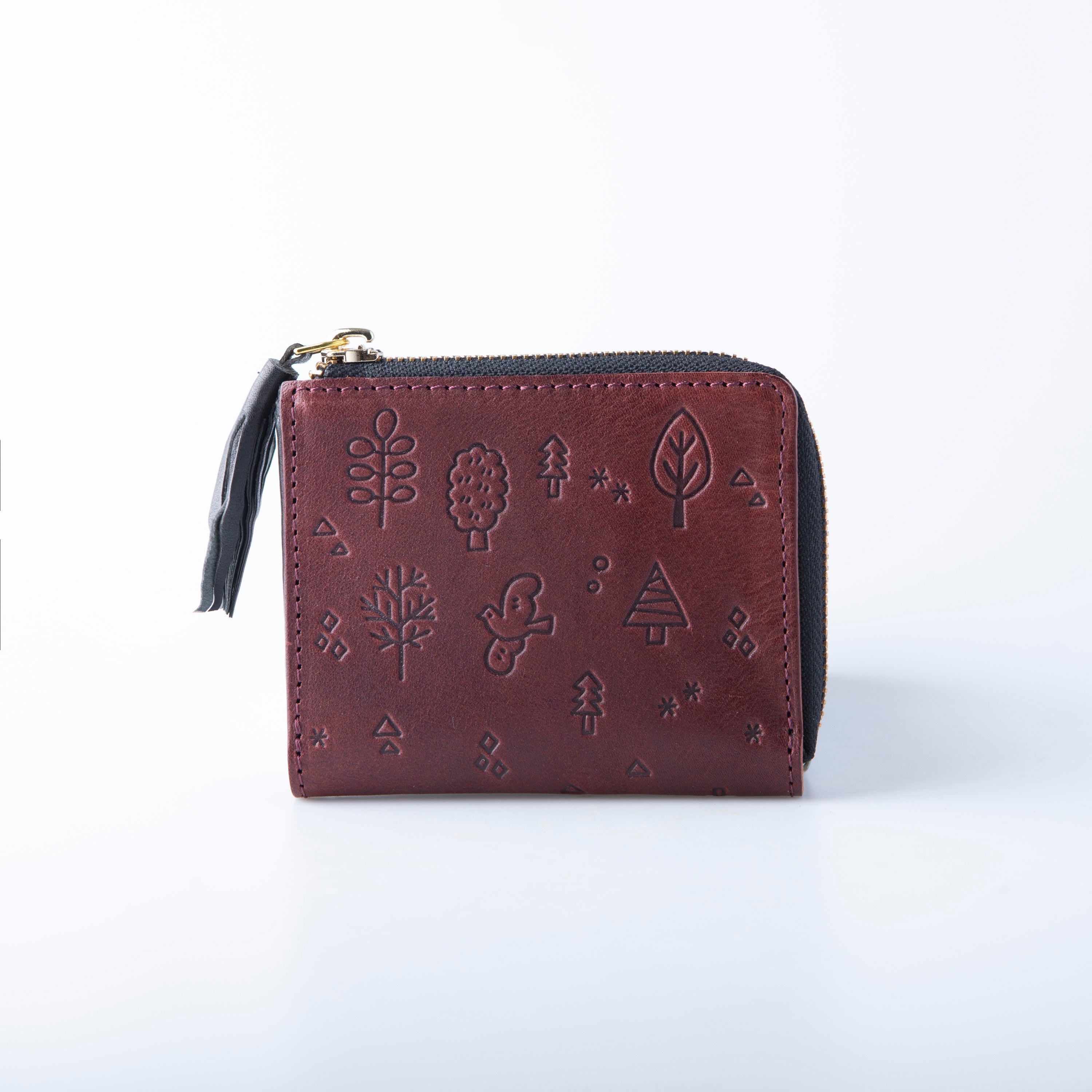 花鳥風月 二つ折り財布 L字ファスナー MANO