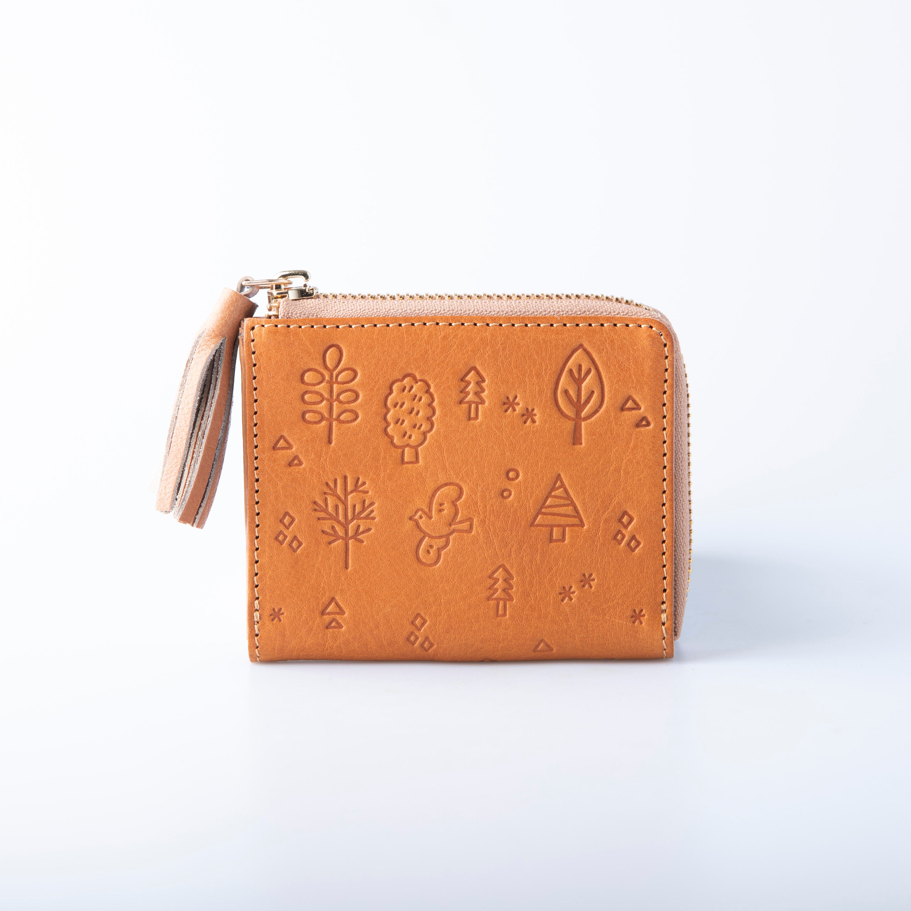 花鳥風月 二つ折り財布 L字ファスナー MANO