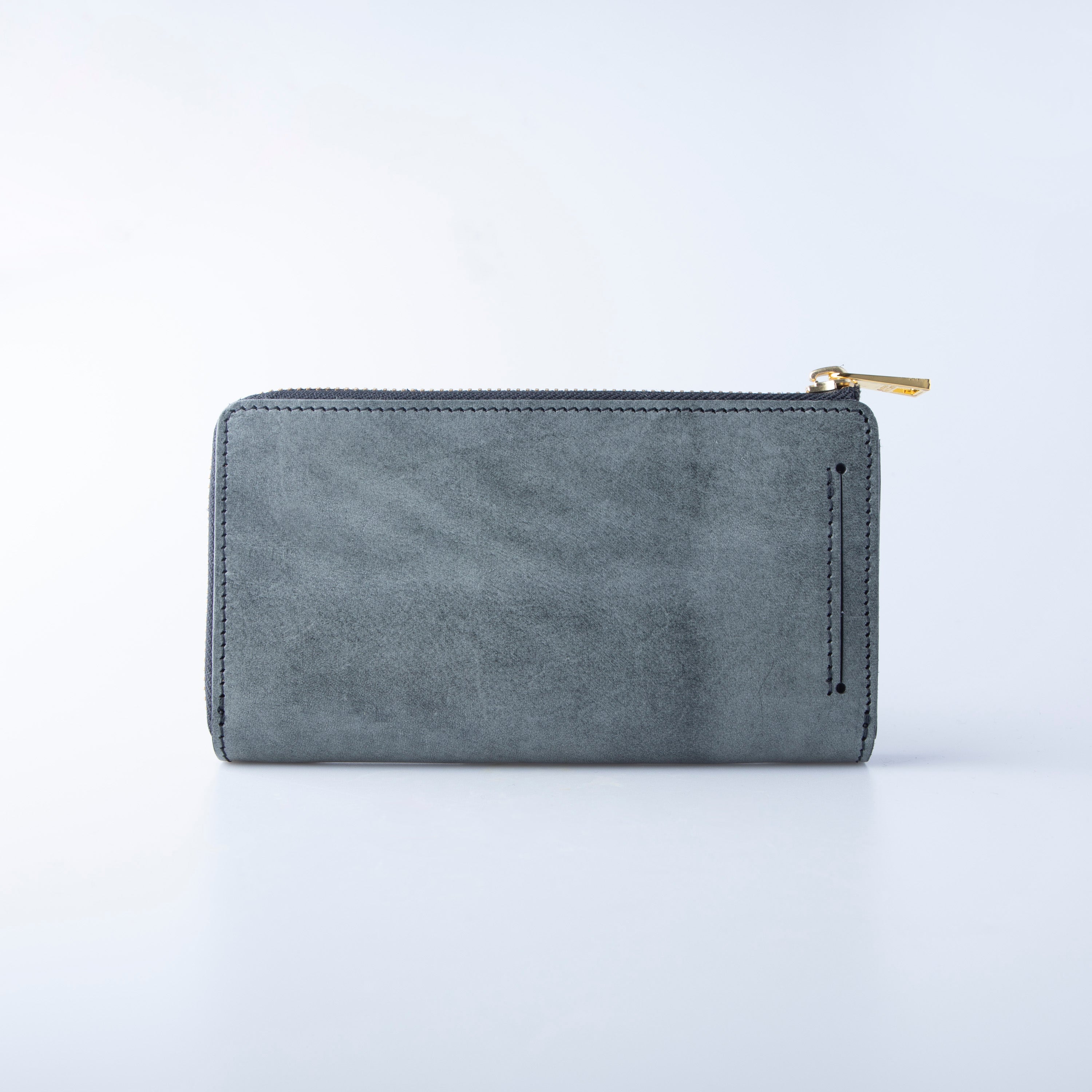 ホワイトワックス TIDY2.0 小さい長財布 栃木レザー L字ファスナー MANO