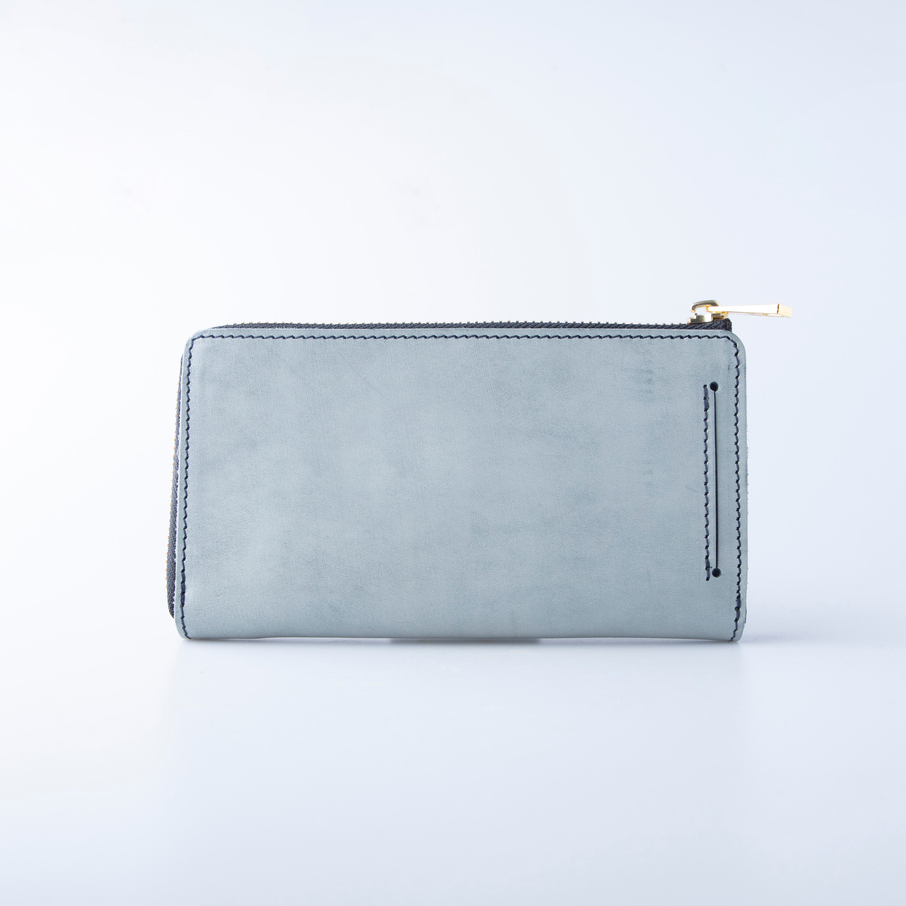 ホワイトワックス TIDY2.0 小さい長財布 栃木レザー L字ファスナー MANO