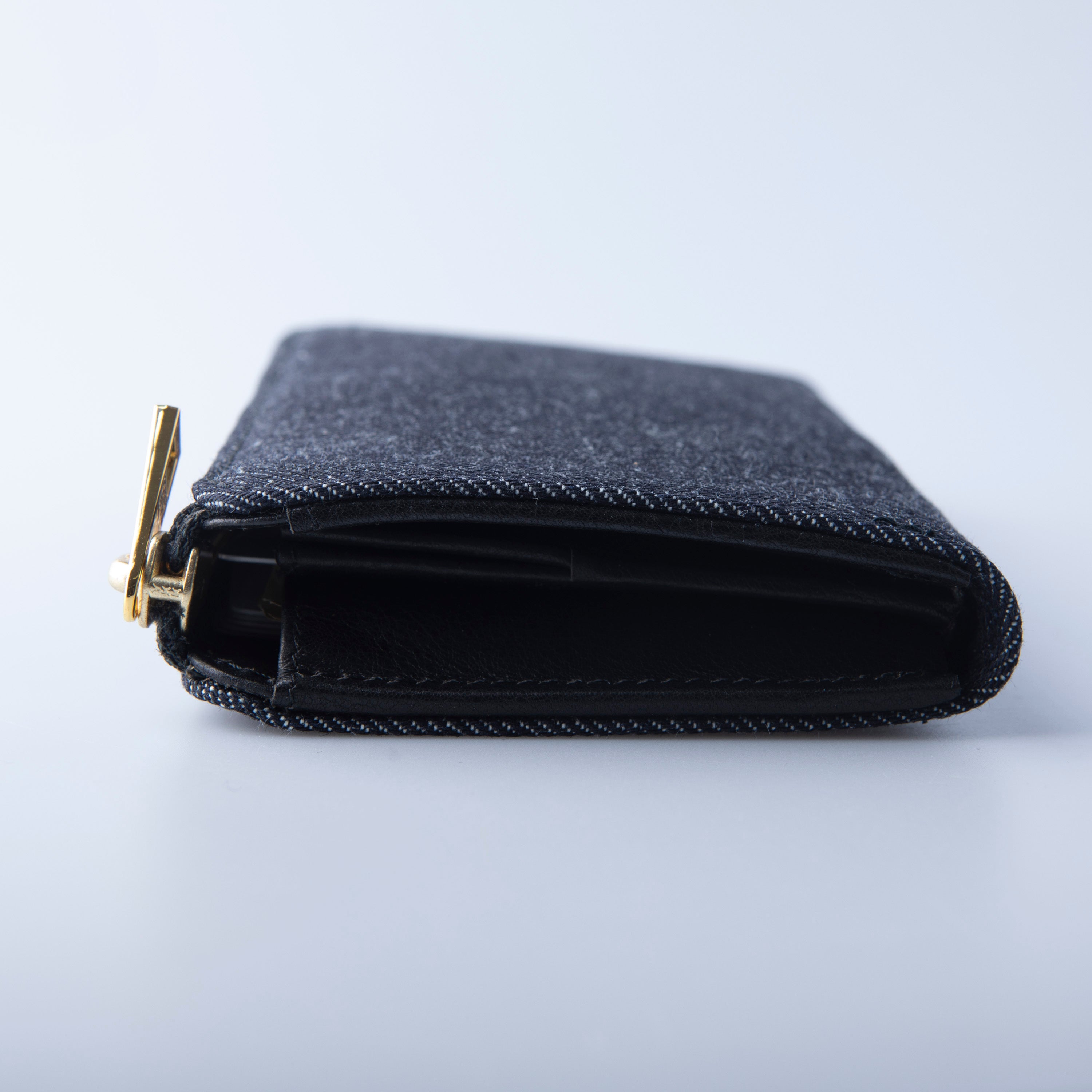 小さい長財布 TIDY2.0 岡山デニム l字ファスナー REAR