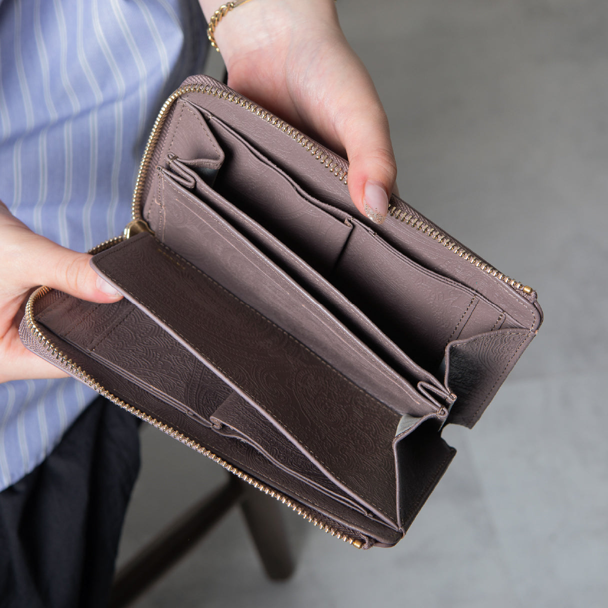 TIDY2.0 Botia 小さい長財布 ボタニカル柄 MARLE