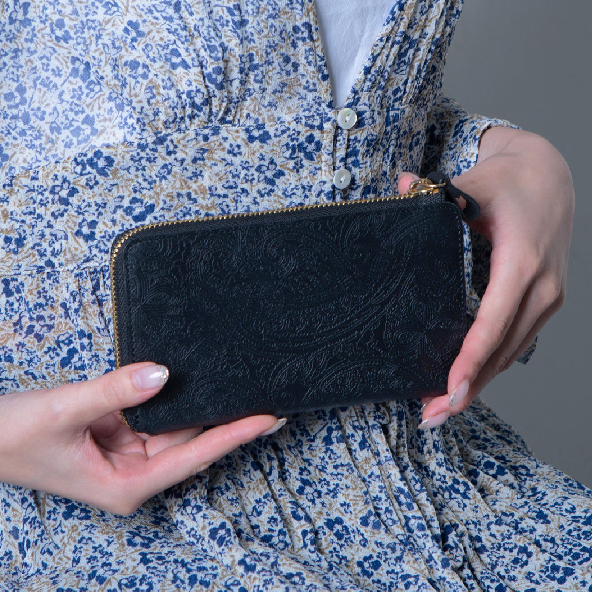 TIDY2.0 Botia 小さい長財布 ボタニカル柄 MARLE