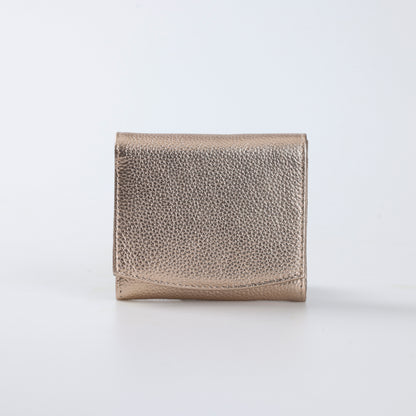 二つ折り財布 FOLIO Lumina メタリック 財布 コンパクト Hallelujah
