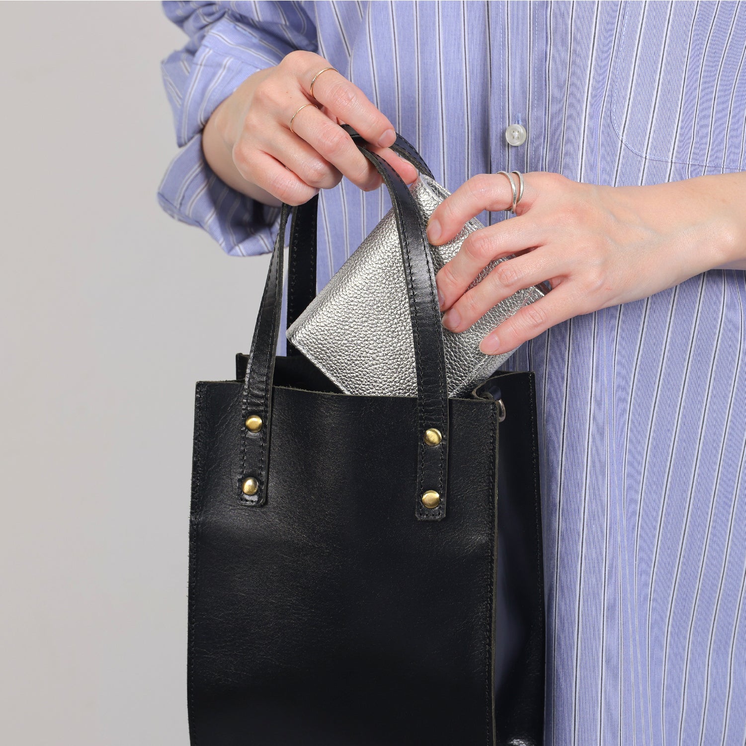 二つ折り財布 FOLIO Lumina メタリック 財布 コンパクト Hallelujah