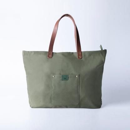 トートバッグ キャンバス 栃木レザー MANO
