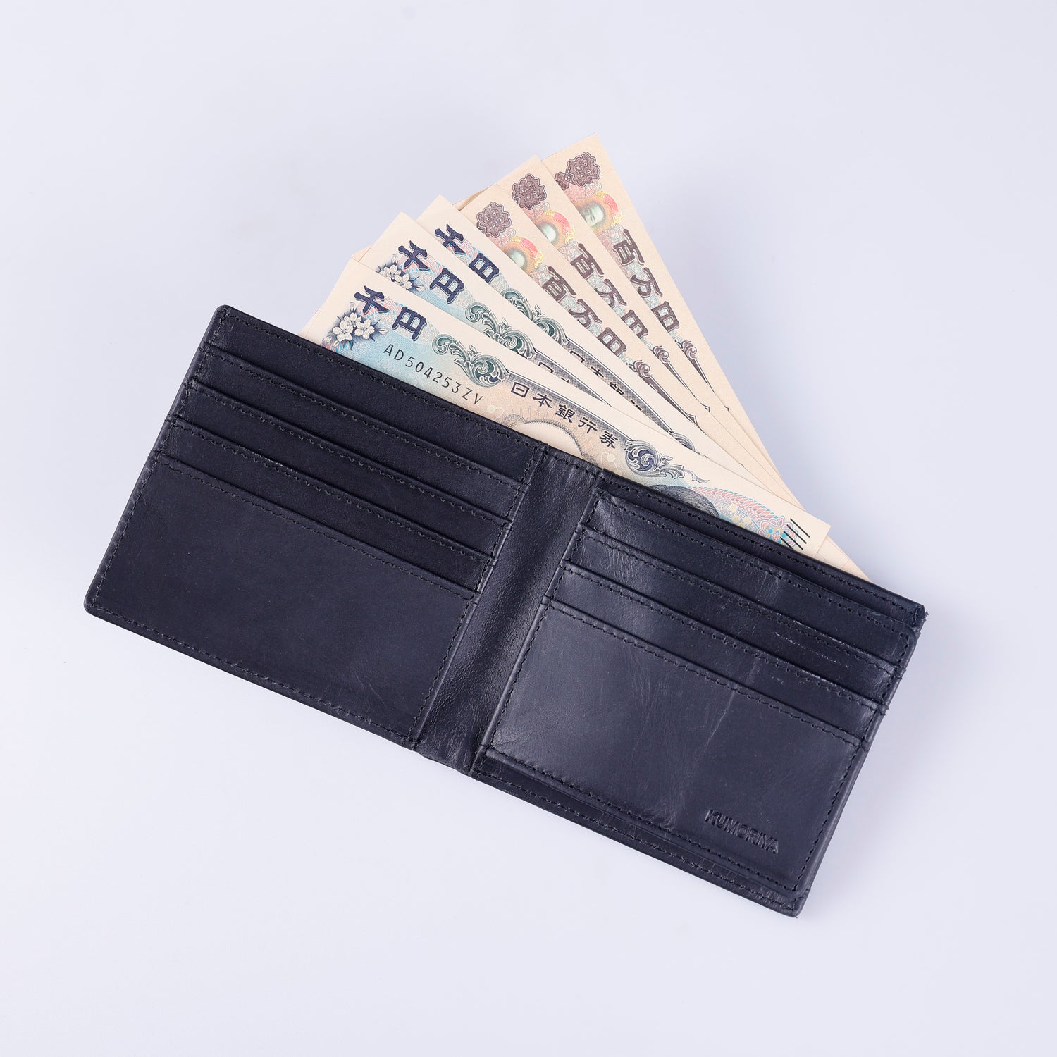 二つ折り財布 KUMORIYA